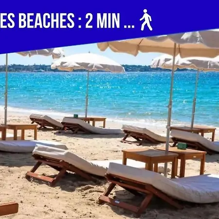 Apartman 1 Ch. Luxe Apt｜coeur De Juan-les-pins｜plage A 50m Juan-les-Pins